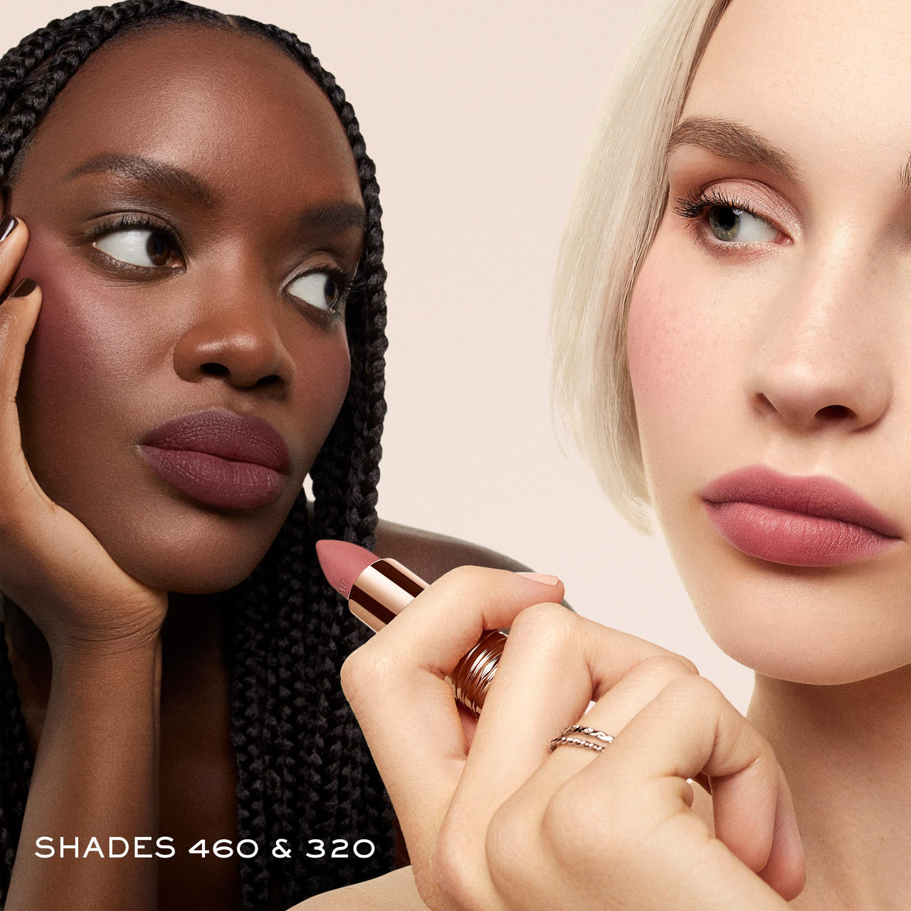 Lancôme L'Absolu Rouge Intimatte Hydrating Matte Lipstick - Buildable & Lightweight Formula with a Soft Matte Finish - Up To 12HR Comfort- 320 Hush Hush: cool mauvey nude