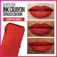 Thumbnail for Maybelline SuperStay Ink Crayon Matte Longwear Lipstick With Built-in Sharpener, Know No Limits, 0.04 Ounce