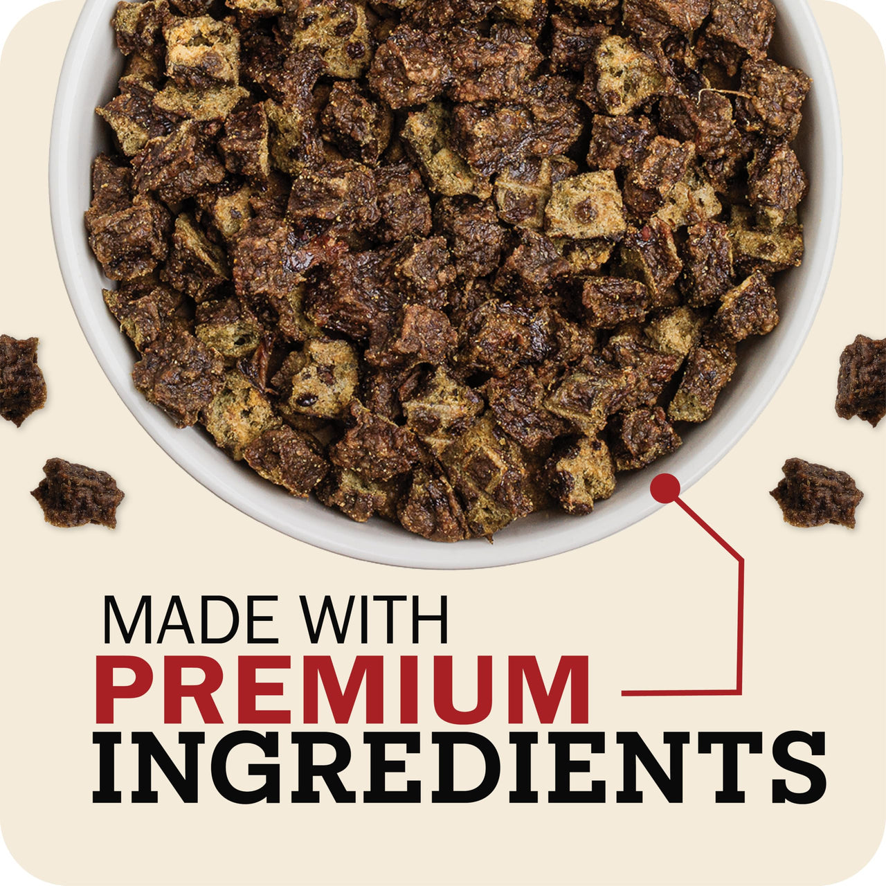 Redbarn Powerfood Air Dried Dog Food for Small Breeds - 91% Chicken & Chicken Organs with Blueberries - High Protein Dry Full Feed or Topper Made in USA for Picky Eaters - 2lb