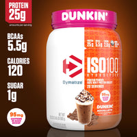 Thumbnail for Dymatize ISO100 Protein Powder +Energy, 100% Whey Isolate, Mocha Latte