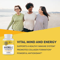Thumbnail for Vimergy Micro-C® Vitamin C Capsules – 500mg per Capsule, Supports Immune Health*, Promotes Collagen Production, Supports Healthy Bones*, Kosher, Vegan & Gluten-Free, Travel Size 90 Capsules