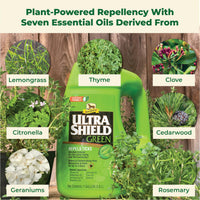 Thumbnail for Absorbine UltraShield Green All-Natural Fly & Insect Repellent for Horses & Dogs, Essential Oils Repel & Control, 128oz Bottle, No Sprayer