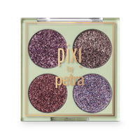 Thumbnail for Pixi Beauty Glitter-y Eye Quad - RoseBronze | Four Pressed Glitter Eyeshadow Shades | Castor Oil & Vitamin E Infused Eye Makeup