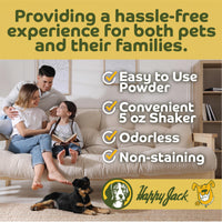 Thumbnail for Happy Jack Flea and Tick Powder for Dogs & Puppies, Flea Powder for Flea Treatment & Control, Kills Pests, Ticks & Lice, Odorless & Non-Staining, Dust on Sleeping Quarters & Dogs (5 oz)