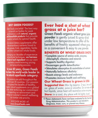 Thumbnail for Green Foods Wheat Grass Shots, 5.3 oz - Certified Organic, Kosher, Vegan, Non-GMO, Raw, Gluten-Free, Grown