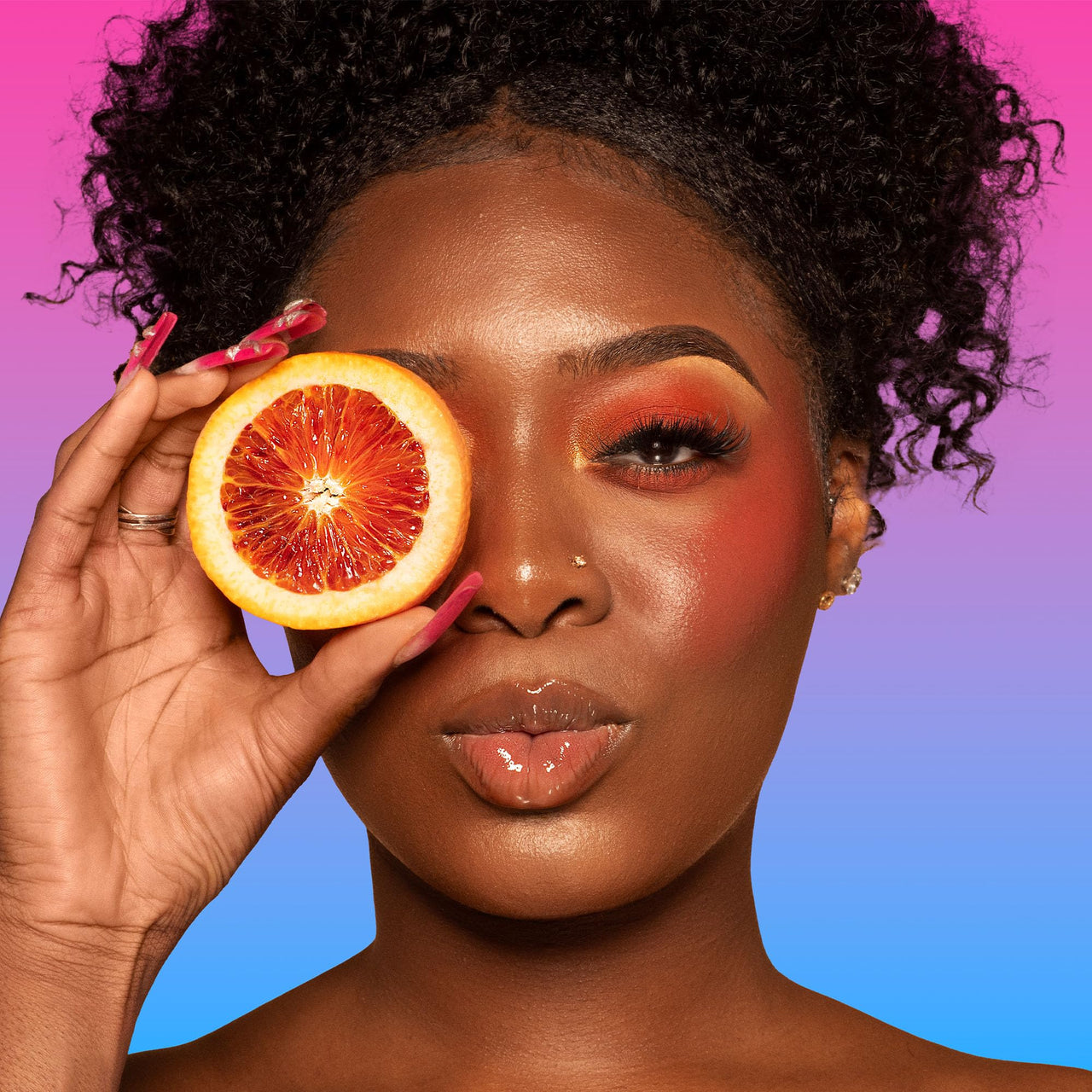 Juvia's Place Magic Lip Oil - White Peach - Smooth, Hydrating w/Vitamin E for Soft, Glossy, Juicy Lips - Infused with Fruit Extracts - Tinted, Shimmering, Lightweight & Non-sticky Lip Oil for Summer