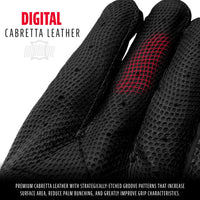 Thumbnail for Franklin Sports MLB CFX Pro Baseball Batting Gloves - Black - Adult Small