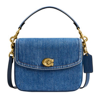 Thumbnail for Coach Polished Pebbled Leather Cassie Crossbody 19, B4/Deep Blue