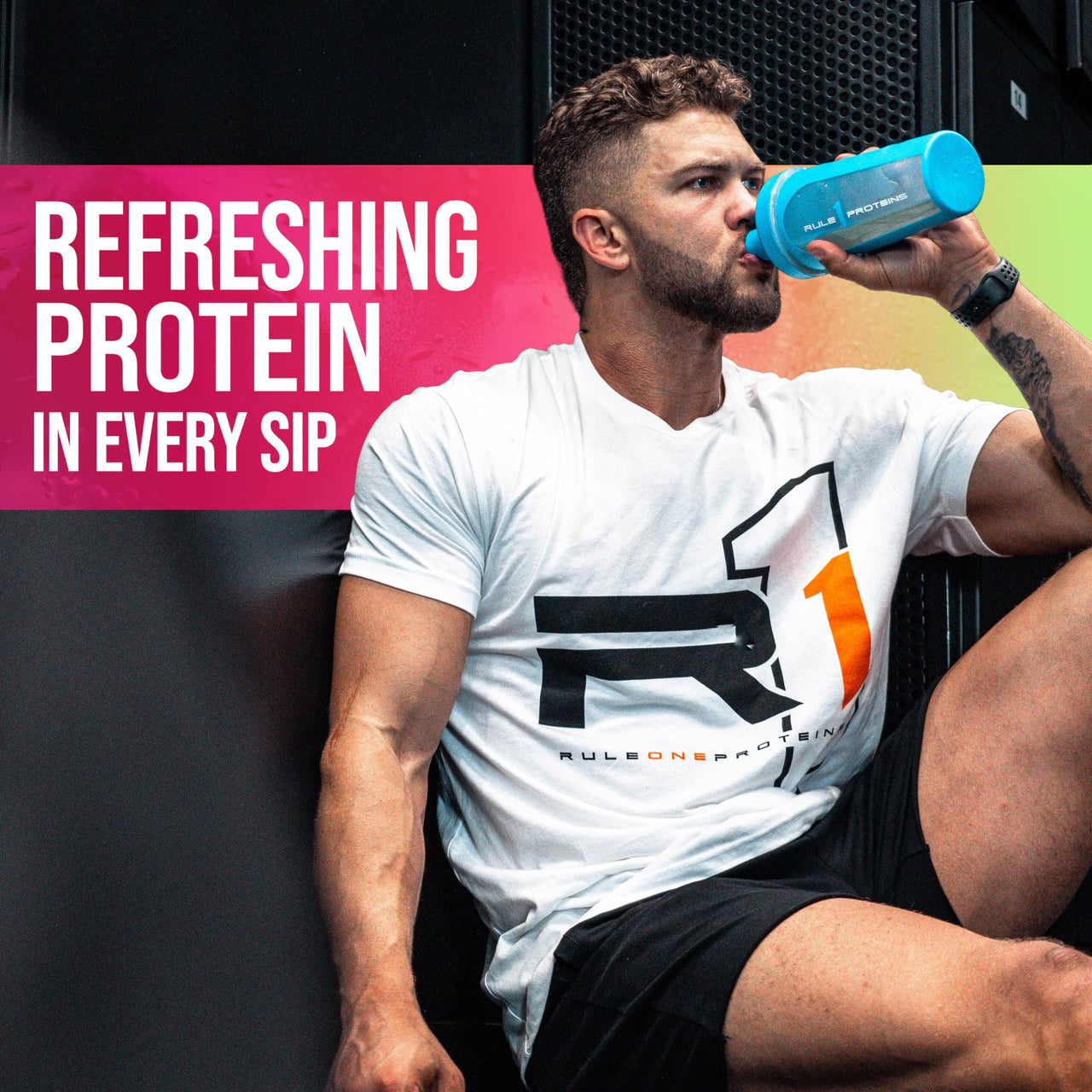 Rule 1 Proteins Clear Whey Isolate - 20g All-Whey Isolate Protein Mix, Over 9g EAAs, 90 Calories, Zero Sugar, Easy to Digest, Light, Crisp, and Refreshing Taste (27 Servings, Cherry Limade)