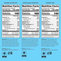 Thumbnail for Built Bar, Puff Protein Bars, Variety Pack, Collagen, On-the-go Snacks, Breakfast Bar, Mixed Sampler, 12 Pack