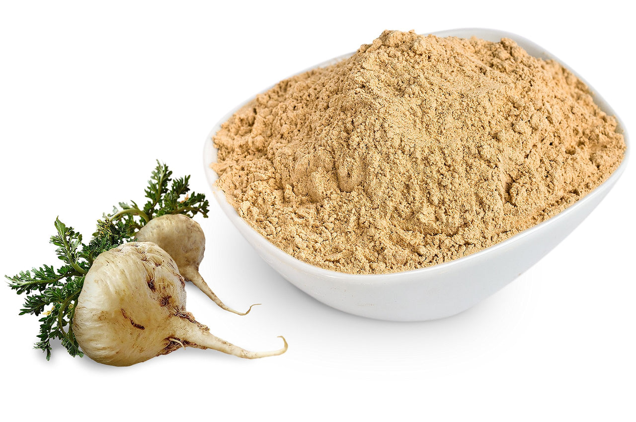 Sunfood Superfoods Organic Maca Powder Supplement for Men & Women - Maca Root Powder Organic with Adaptogens, Peruvian, Raw, Vegan - 8 Oz Bag