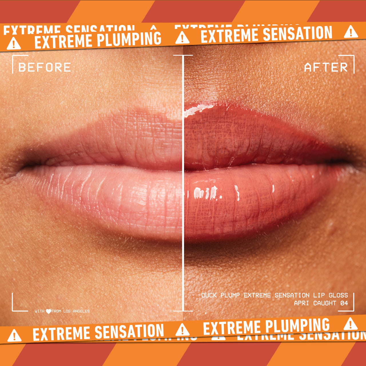 NYX PROFESSIONAL MAKEUP Duck Plump High Pigment Lip Gloss, Lip Plumper Gloss with Spicy Ginger - Apri-caught