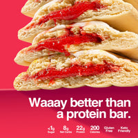 Thumbnail for Legendary Foods 22g Protein Pastry 0g Added Sugar, Low Carb, Gluten Conscious, Keto Snack, Ideal for Glucose Management, Includes Whey Protein Isolate, 8 Pack Frosted Strawberry