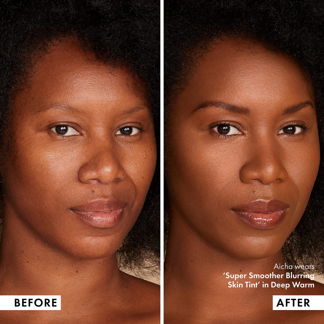 ICONIC LONDON Super Smoother Blurring Skin Tint | Light to Medium Coverage, Hydrating, Ultra-Lightweight Tinted Moisturizer, Cruelty-Free, Vegan Makeup (Warm Deep) 1.01 Fl oz