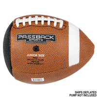 Thumbnail for Passback Junior Composite Football, Ages 9-13, Youth Training Football, (Ships Deflated)