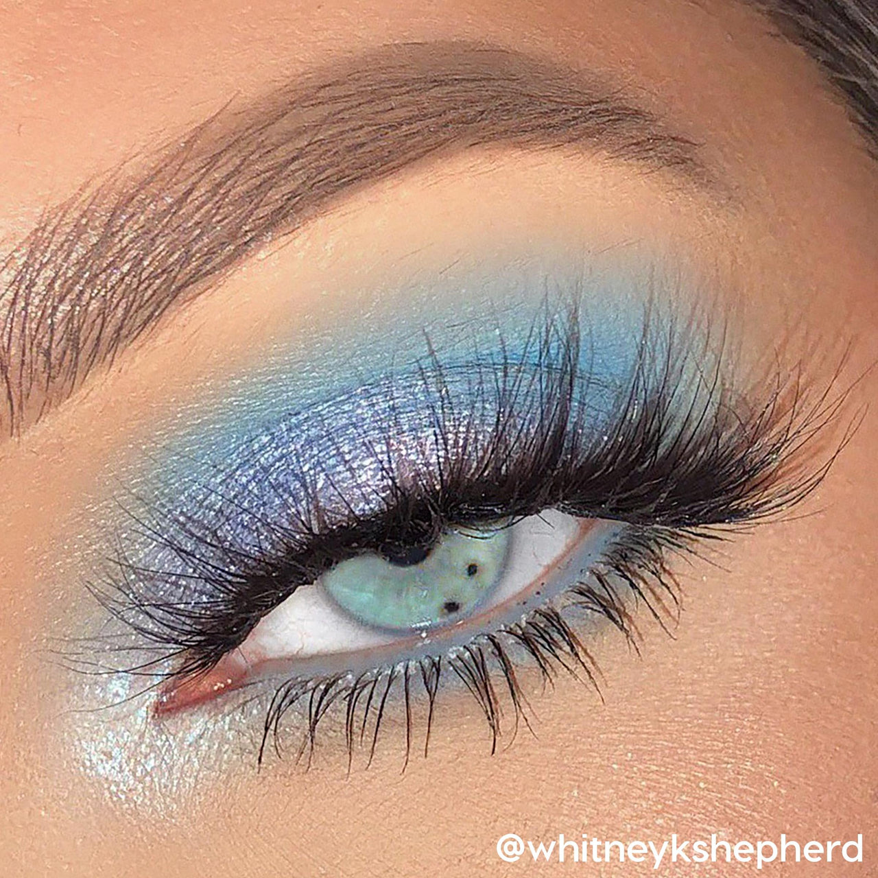 ColourPop Blue Moon Eyeshadow Palette - Monochromatic Blue Shadow Palette with Matte, Metallic and Duochrome Finishes - High-Pigment Eye Makeup with a Long-Wearing Formula (0.3 oz)