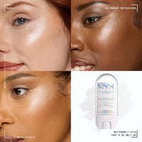Thumbnail for NYX PROFESSIONAL MAKEUP Buttermelt Glaze Stix, Non-Greasy Highlighter Stick With Up To 8HR Make Up Wear - 03 That's So Melt (White)