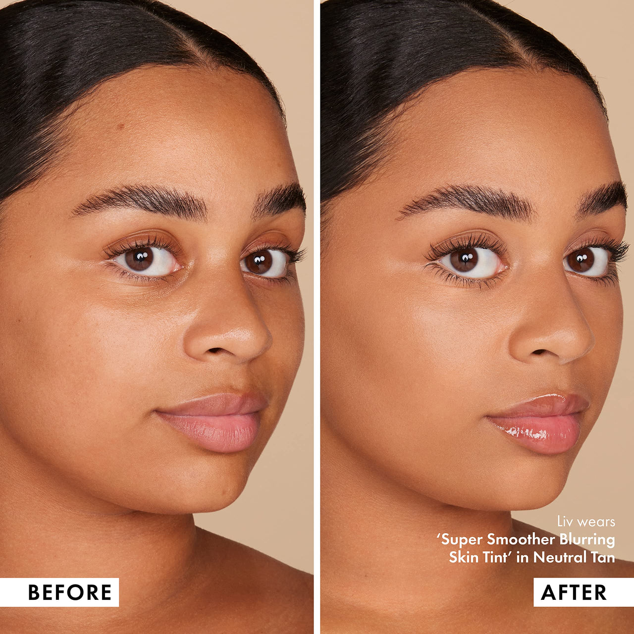 ICONIC LONDON Super Smoother Blurring Skin Tint | Light to Medium Coverage, Hydrating, Ultra-Lightweight Tinted Moisturizer, Cruelty-Free, Vegan Makeup (Neutral Tan) 1.01 Fl oz