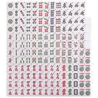 Thumbnail for Yellow Mountain Imports American Mahjong Set, Harbor Tide with Beige and Blue Canvas Tote Bag - 4 All-in-One Racks with Pushers, Wright Patterson Scoring Coins, Dice, & Wind Indicator