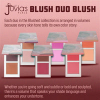 Thumbnail for Juvia's Place Blushed Duo Blush Volume3 - Two Tone Pigmented Buildable Pressed Mineral Powder - Rosy Natural Cheeks Matte Fresh Finish for All Skin Color
