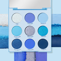 Thumbnail for ColourPop Blue Moon Eyeshadow Palette - Monochromatic Blue Shadow Palette with Matte, Metallic and Duochrome Finishes - High-Pigment Eye Makeup with a Long-Wearing Formula (0.3 oz)