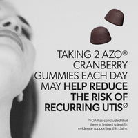 Thumbnail for AZO Cranberry Urinary Tract Health Gummies Dietary Supplement, 2 Gummies = 1 Glass of Cranberry Juice, Helps Cleanse & Protect, Natural Berrylicious Flavor, Non-GMO, 72 Gummies