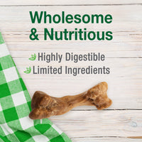 Thumbnail for Nylabone Healthy Edibles Broth Bone Natural Dog Chews Long Lasting Treats Ham Flavor Small/Regular - Up to 25 Ibs. (4 Count)
