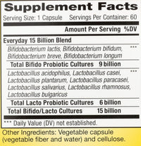 Thumbnail for Renew Life Everyday Probiotic Capsules, Daily Supplement Supports Urinary, Digestive and Immune Health, L. Rhamnosus GG, Dairy, Soy and gluten-free, 15 Billion CFU, 60 Count