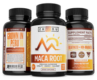 Thumbnail for Zhou Maca Root | Wellness Supplement for Men & Women | Boosts Energy | 60 Servings, 120 Count