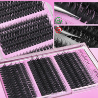 Thumbnail for TNFVLONEINS Lash Clusters Wispy Eyelash Clusters Spiky Individual Lashes Clusters D Volume Cluster Eyelash Extensions DIY Cluster Extension Thick Eyelash Cluster (10-16MM,3 Styles)