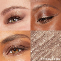 Thumbnail for LAURA GELLER NEW YORK Kajal Longwear Kohl Eyeliner Pencil - Rose Gold Kohl - Caffeine and Vitamin E - Smooth & Blendable Liner - Built-In Sharpener