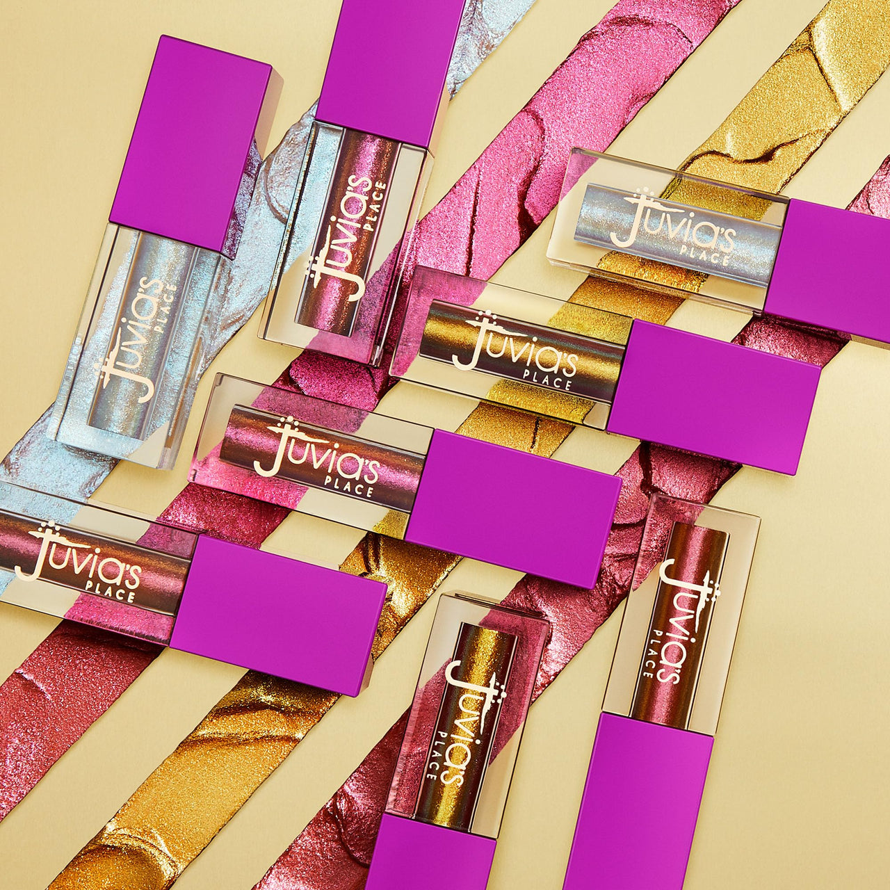 Juvia's Place Culture Duochrome Liquid Eyeshadow - Multi-colored Glitter Liquid Eye Makeup for Shine, Sparkly Makeup for Eyes, Women's Glitter Makeup Kit Addition (Fula)