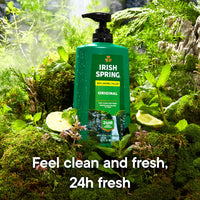 Thumbnail for Irish Spring Original Moisturizing Body Wash for Men, 24-Hour Fresh, Face and Body Wash, Biodegradable Ingredients, Paraben Free, Cool Fresh Scent, 30 fl oz Pump Bottle