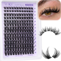 Thumbnail for ALICE Lash Clusters Wispy Eyelash Clusters 10-18mm 168pcs Cluster Eyelash Extensions Natural Volume Lash Extensions DIY Individual Lashes Clusters with Soft Thin Band