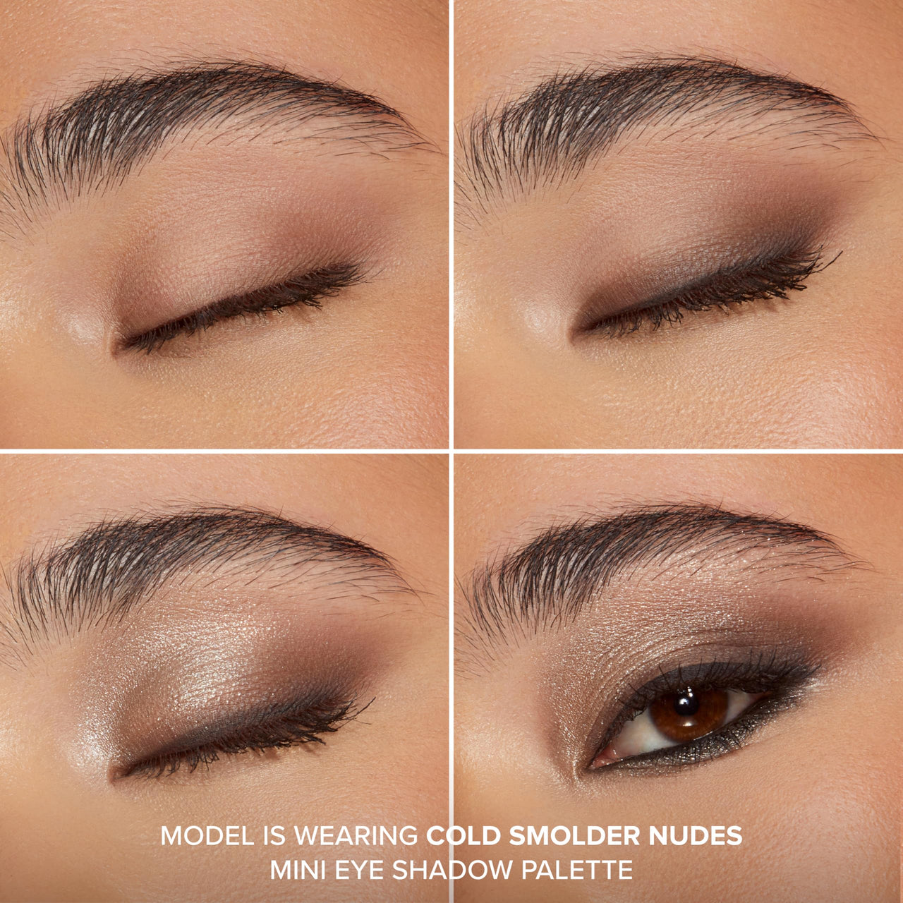 Too Faced Born This Way Natural Nudes Mini Eye Shadow Palette | High Pigment + Shimmer, 0.2 oz. Cold Smolder Nudes