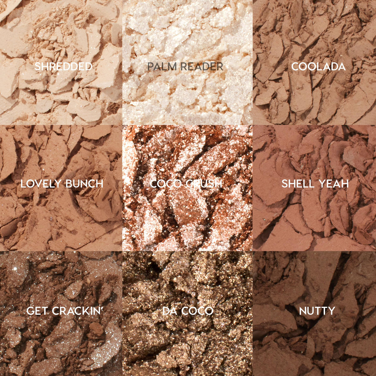 ColourPop Going Coconuts Eyeshadow Palette - Cool-Toned Neutral Eyeshadow Palette with Ultra-Velvety and Silky Finishes - High-Pigment Eye Makeup with a Long-Wearing Formula (0.3 oz)