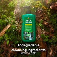 Thumbnail for Irish Spring Original Moisturizing Body Wash for Men, 24-Hour Fresh, Face and Body Wash, Biodegradable Ingredients, Paraben Free, Cool Fresh Scent, 30 fl oz Pump Bottle