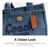 Thumbnail for COACH Womens Cargo Tote Bag 20, Indigo, OS