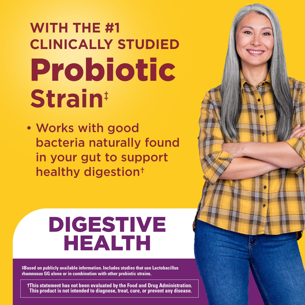 Nature Made Probiotics for Digestive Health Extra Strength 15 Billion CFU from Live Cultures, Probiotics for Women and Men, 30 Probiotic Capsules, 30 Day Supply