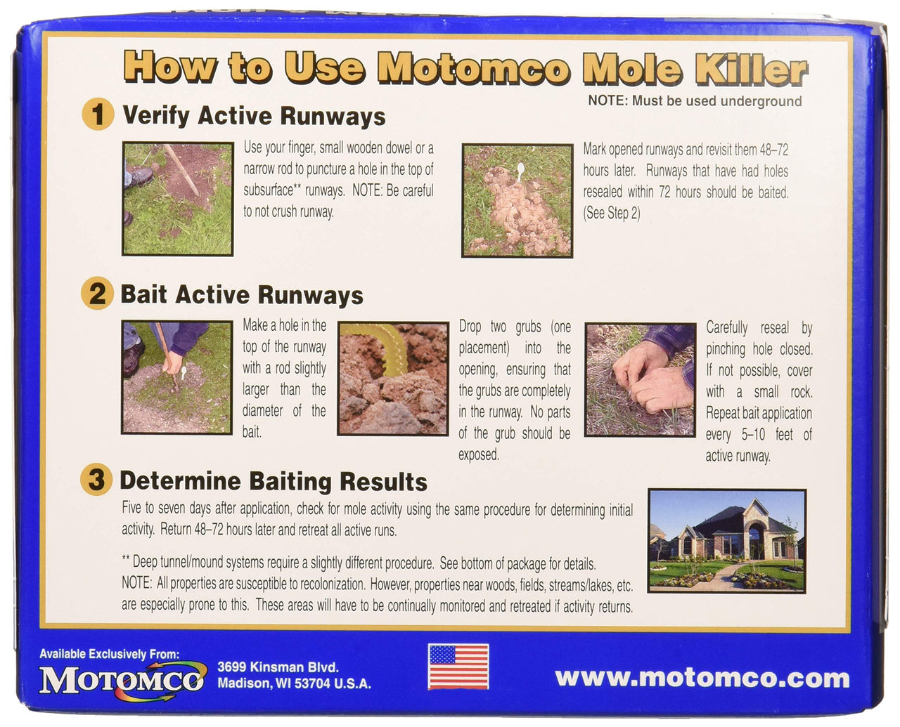 Motomco Mole Killer Grub Formula (8 Placements)