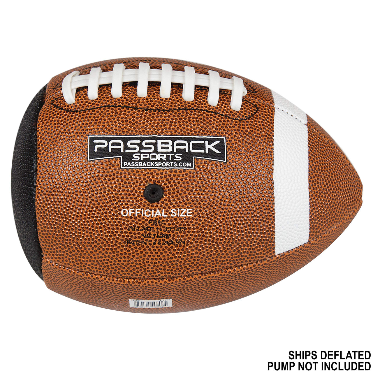 Passback Official Composite Football, Ages 14+, High School Training Football, (Ships Deflated)