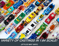 Thumbnail for Hot Wheels Toy Cars & Trucks, 50-Pack of 1:64 Scale Vehicles, Individually Packaged (Styles May Vary) (Amazon Exclusive)