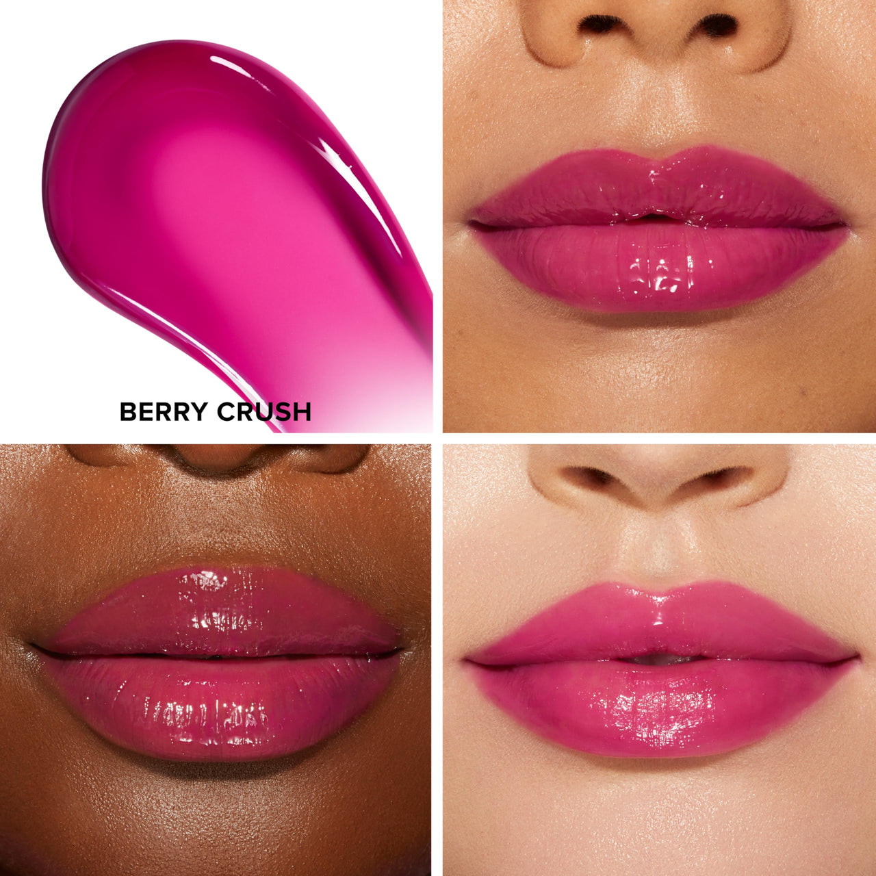 Too Faced Lip Injection Maximum Plump Extra Strength Lip Plumper Gloss | Hydrating, Volumizing, + Plumping, 0.14 Fl Oz, Berry Crush (Vibrant Fuchsia Berry)