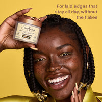 Thumbnail for SheaMoisture Edge Control Strong Hold Gel+Flaxseed Jamaican Black Castor Oil Keeps Edges in Place,No Flakes,Infused With Hydrolyzed Corn Starch,Glycerin,Indulgent Scent ParabenFree AntiFrizz Gel 3.5oz