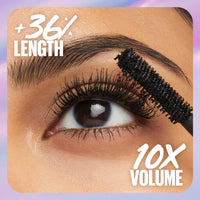 Thumbnail for Maybelline The Falsies Surreal Extensions Washable Mascara, Volumizing, Lengthening Mascara Make Up, Blackest Black, 1 Count