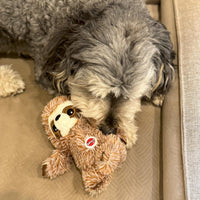 Thumbnail for SPOT Fun Sloth Dog Toy - Soft, Stuffed, Squeaky, Plush Fabric Toy for Mini and Small Dogs and Puppies, Enrichment for Light Chewers and Cuddlers, 7in