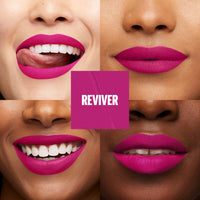Thumbnail for Maybelline Super Stay Matte Ink Liquid Lip Color, Moodmakers Lipstick Collection, Long Lasting, Transfer Proof Lip Makeup, Reviver, Plum, 1 Count