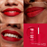 Thumbnail for NYX PROFESSIONAL MAKEUP Smooth Whip Matte Lip Cream, Long Lasting, Moisturizing, Vegan Liquid Lipstick - Cherry CrÃ¨me (Classic Red)
