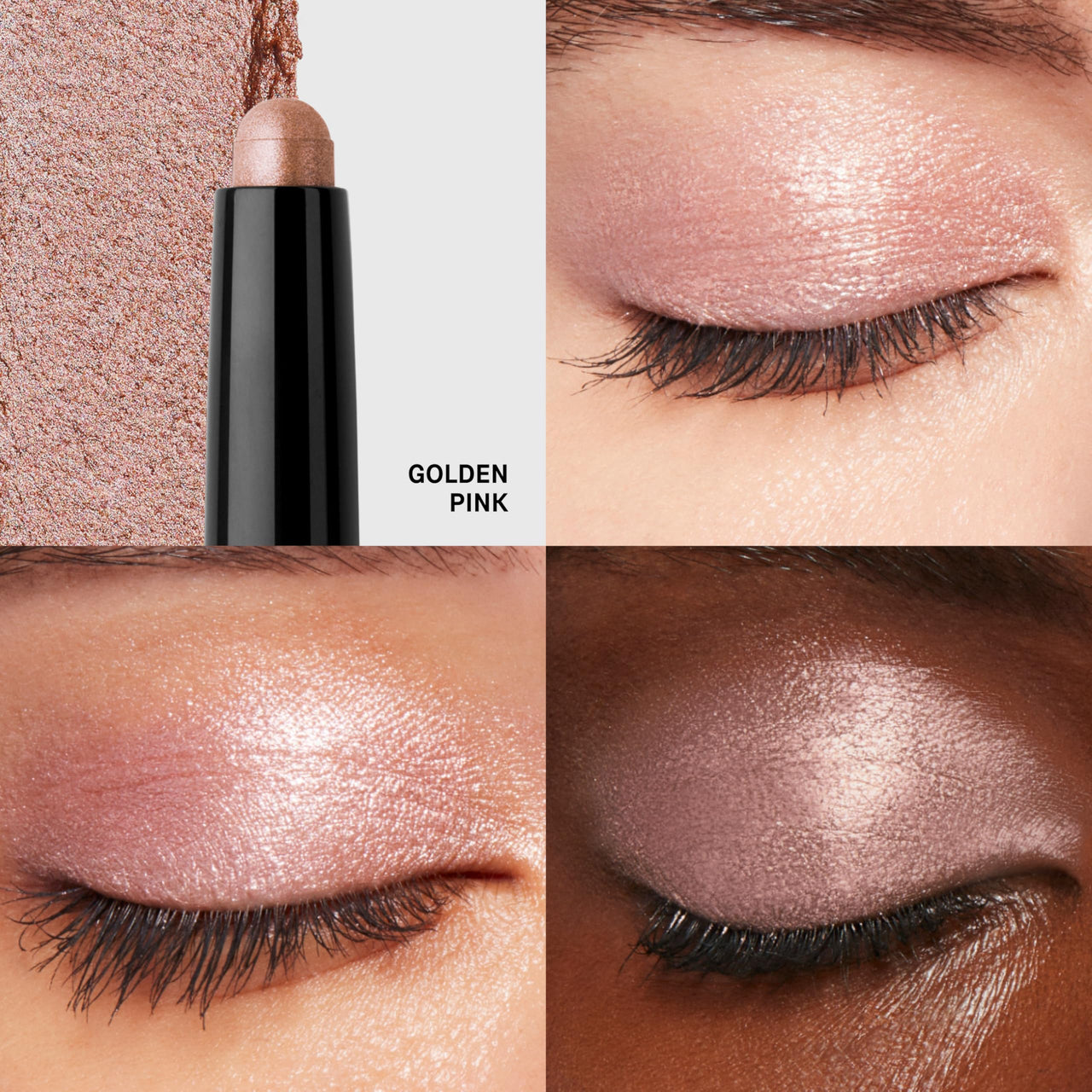 Bobbi Brown Long-Wear Cream Shadow Stick | 24-Hour Eyeshadow Stick | High-Pigment, Buildable Shades with Three Finishes, 0.05 Ounce, Golden Pink
