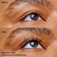 Thumbnail for essence | What the Fake! Volumizing & Lengthening Fiber Mascara | Paraben Free | Cruelty Free (Pack of 1)